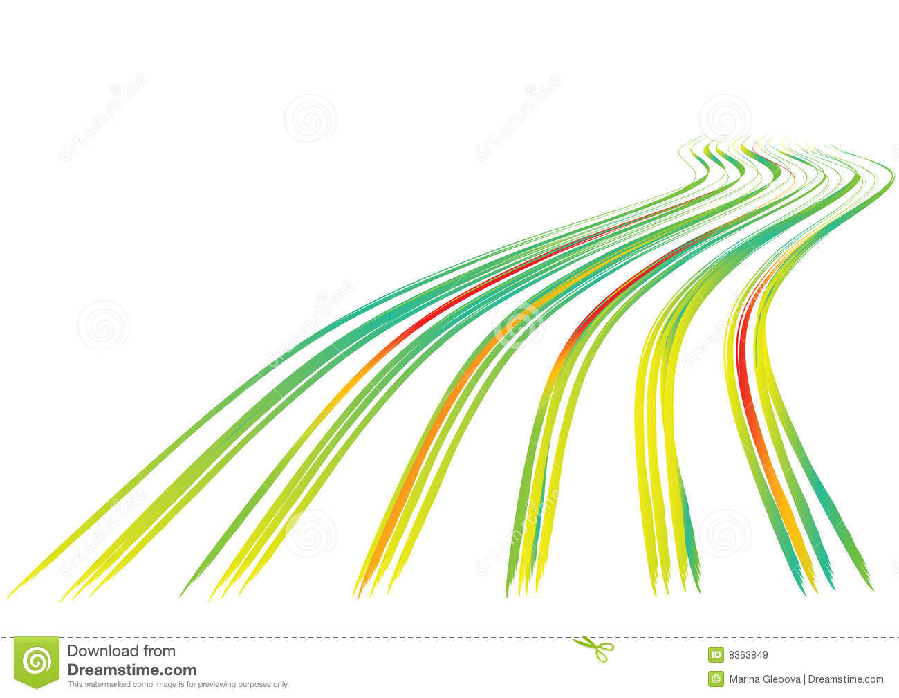 2 Wavy Lines Vector