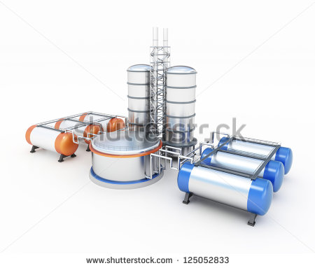 3D Refinery Model 3D Refinery Model