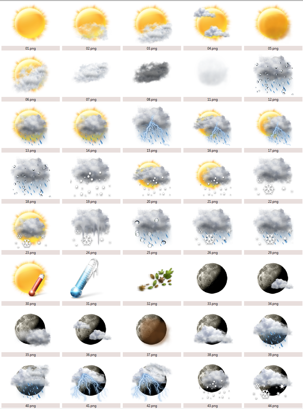 AccuWeather Weather Icons