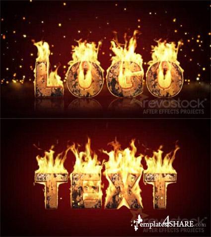 After Effects Fire Text
