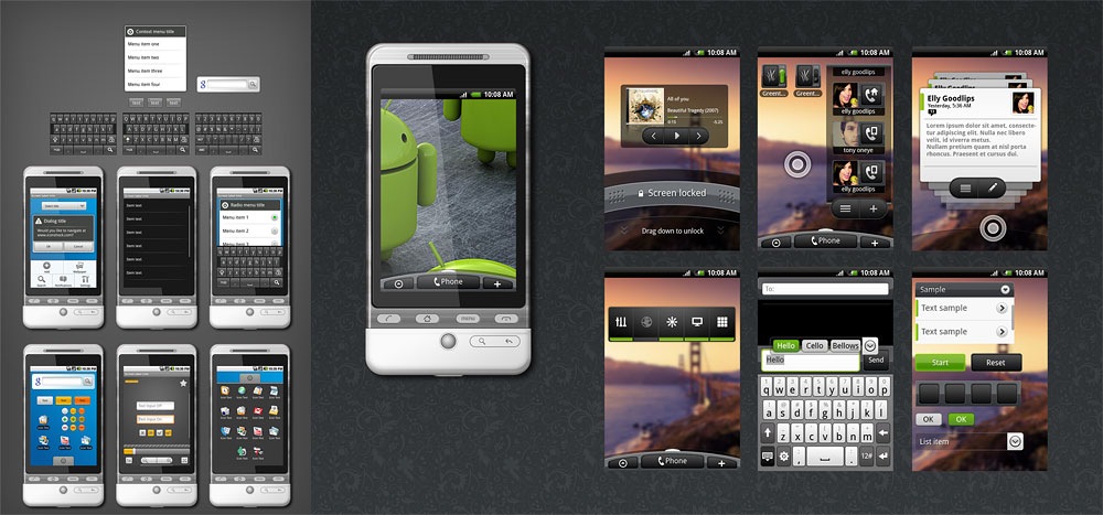 Android GUI PSD Android GUI PSD