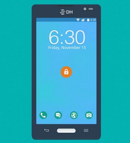 Android Phone PSD Template Android Phone PSD Template