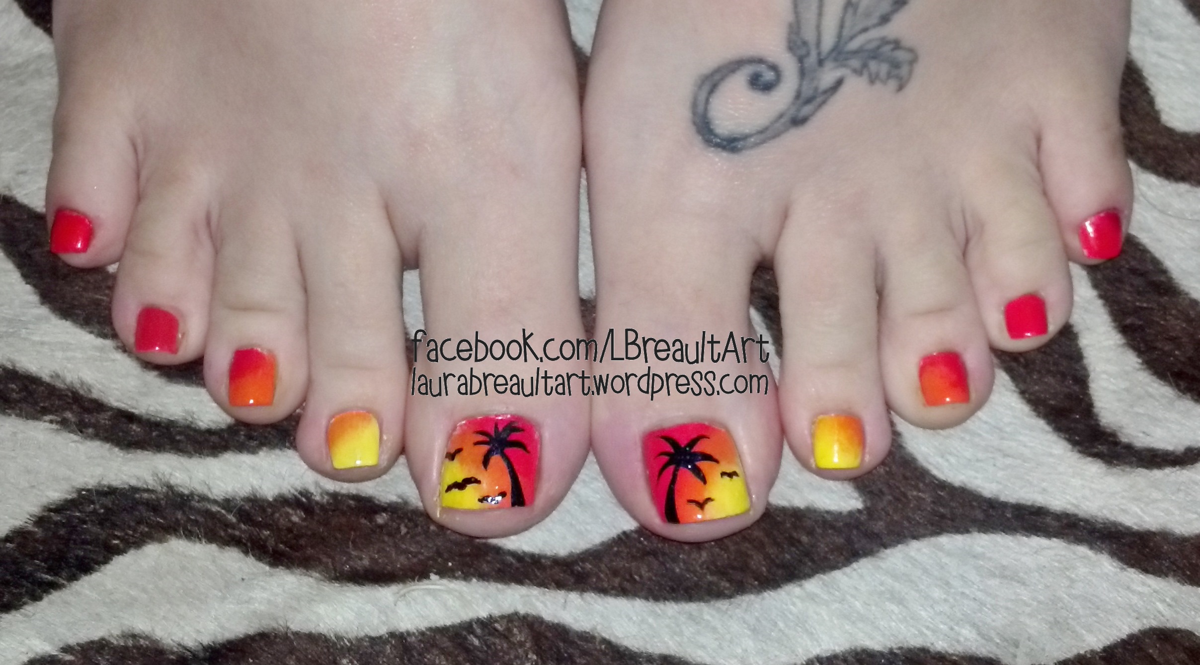 Beach Toe Nail Designs for Summer