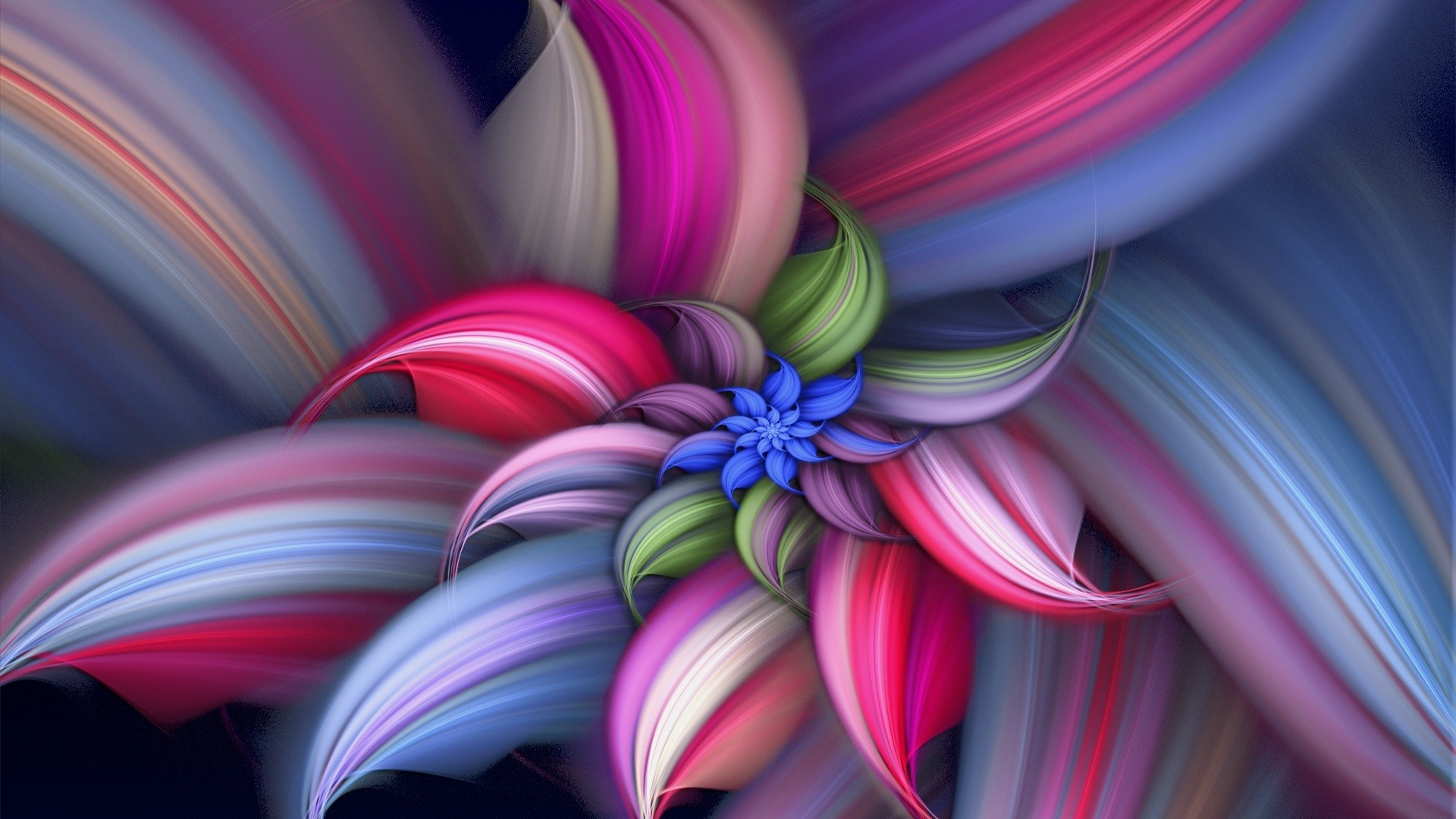 16 Abstract Flower Vector Images