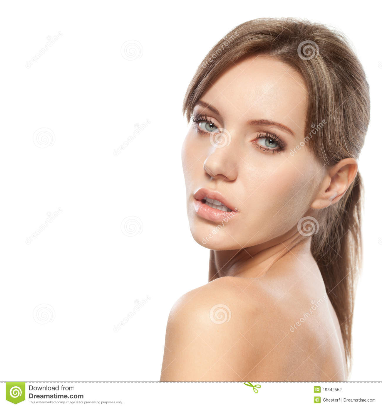 Beautiful Woman Face Stock