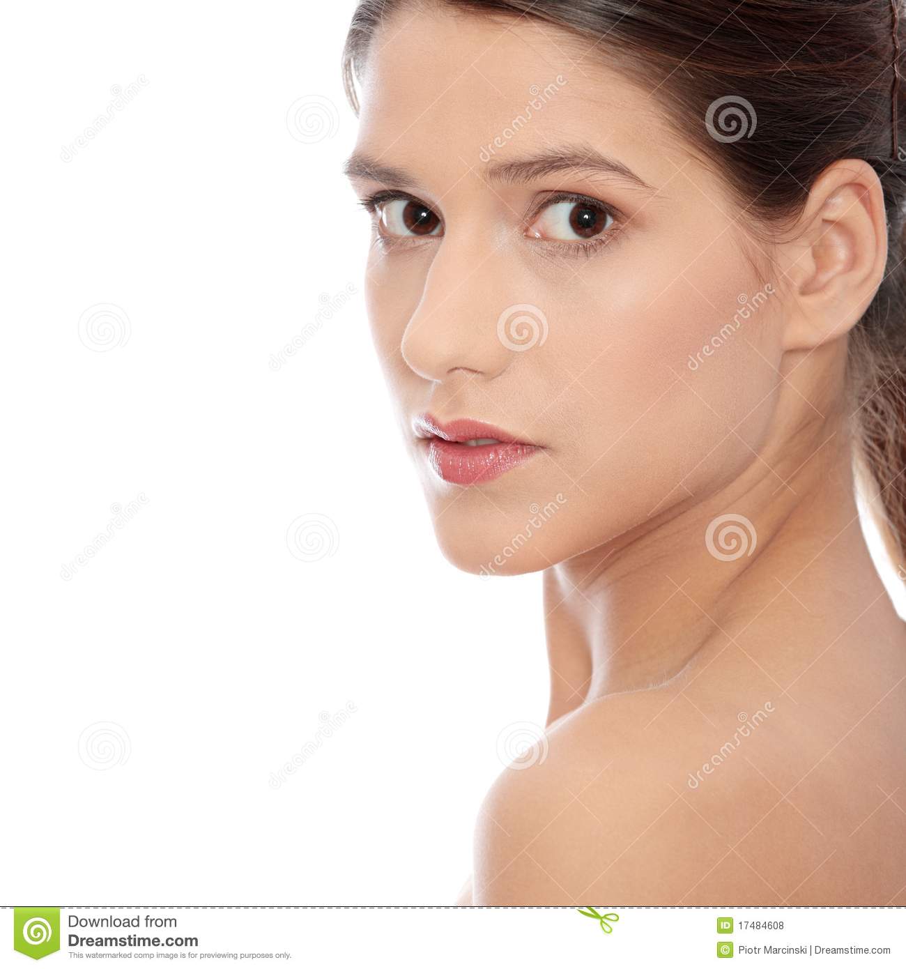 Beautiful Woman Face Stock