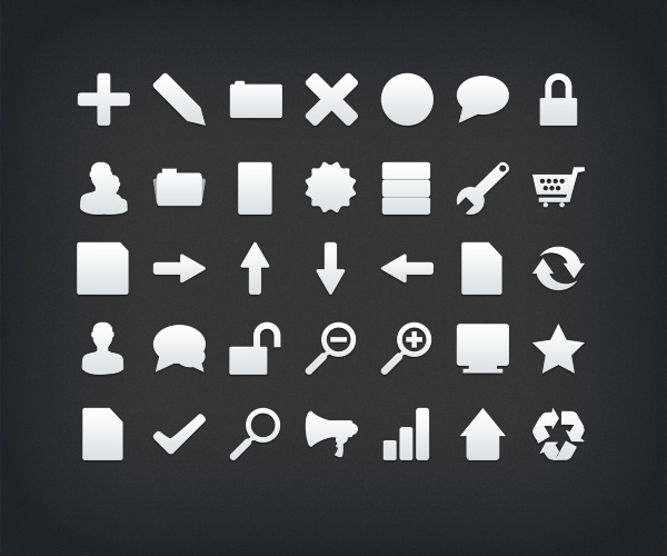 Black and White Icons