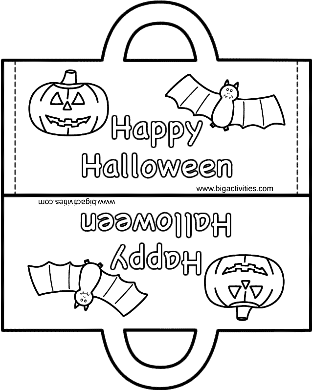 Black and White Printable Halloween Crafts