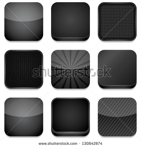 Black iPhone App Icons