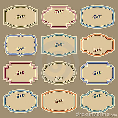 Blank Vintage Label Vector