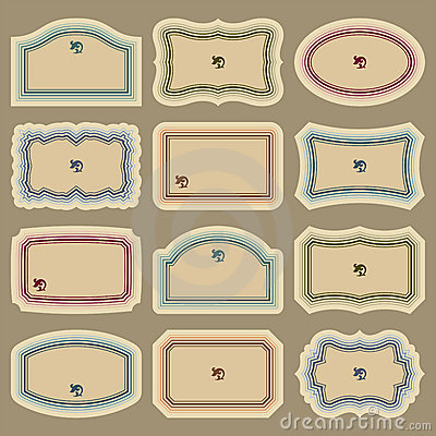 Blank Vintage Labels