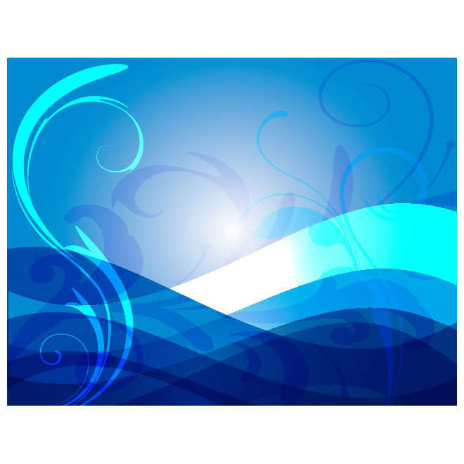 Blue Abstract Swirl Vector Graphics