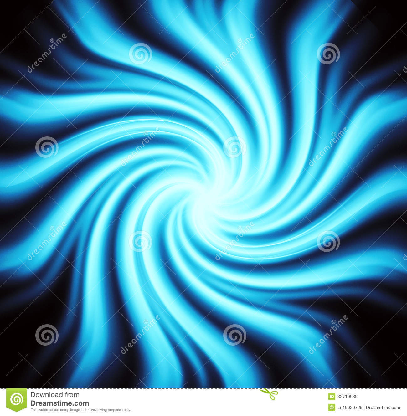 Blue Abstract Swirls