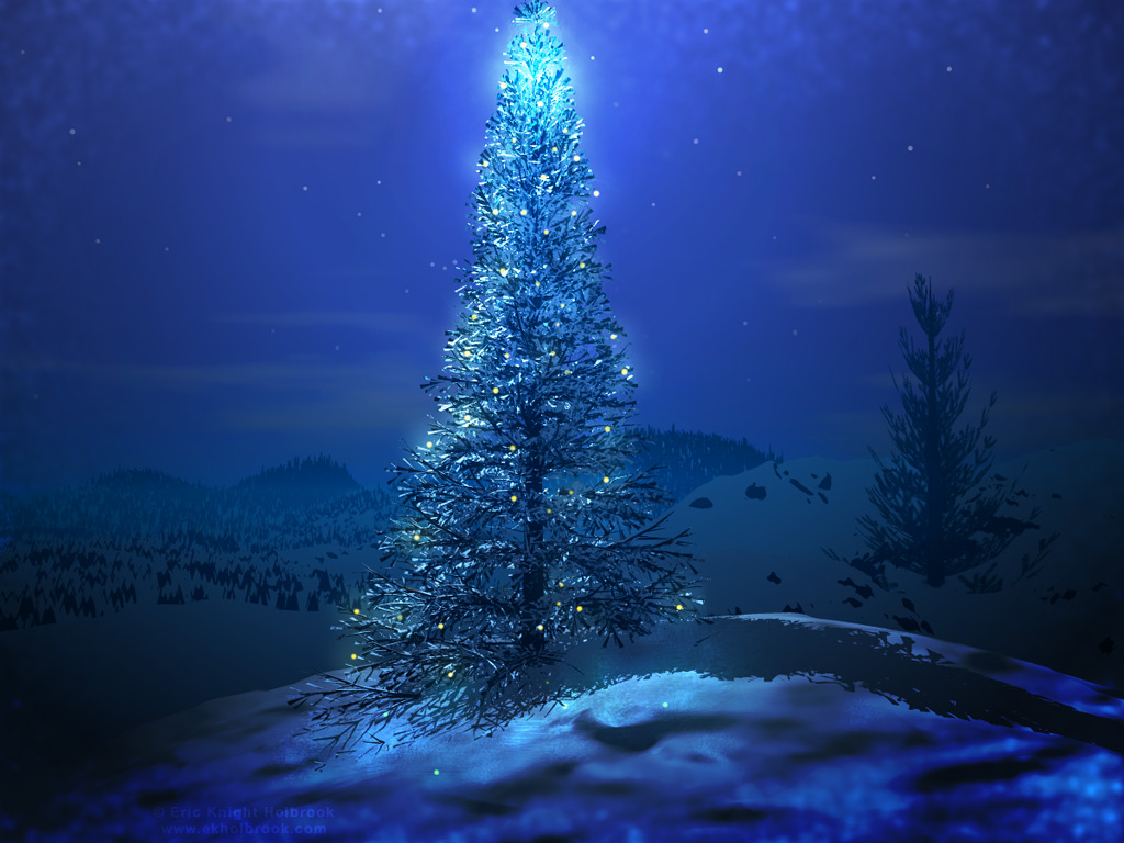 Blue Christmas Tree