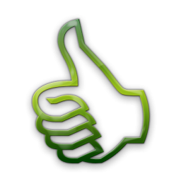 Blue Thumbs Up Icon