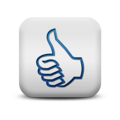 Blue Thumbs Up Icon