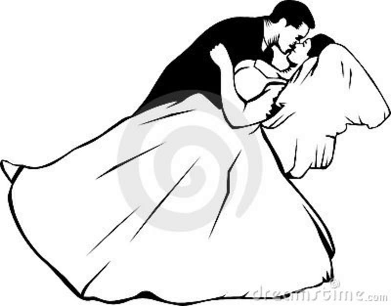 Bride Clip Art Black and White