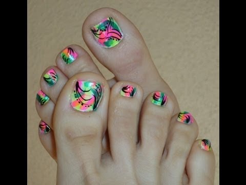 Bright Neon Color Toe Nail Designs Bright Neon Color Toe Nail Designs