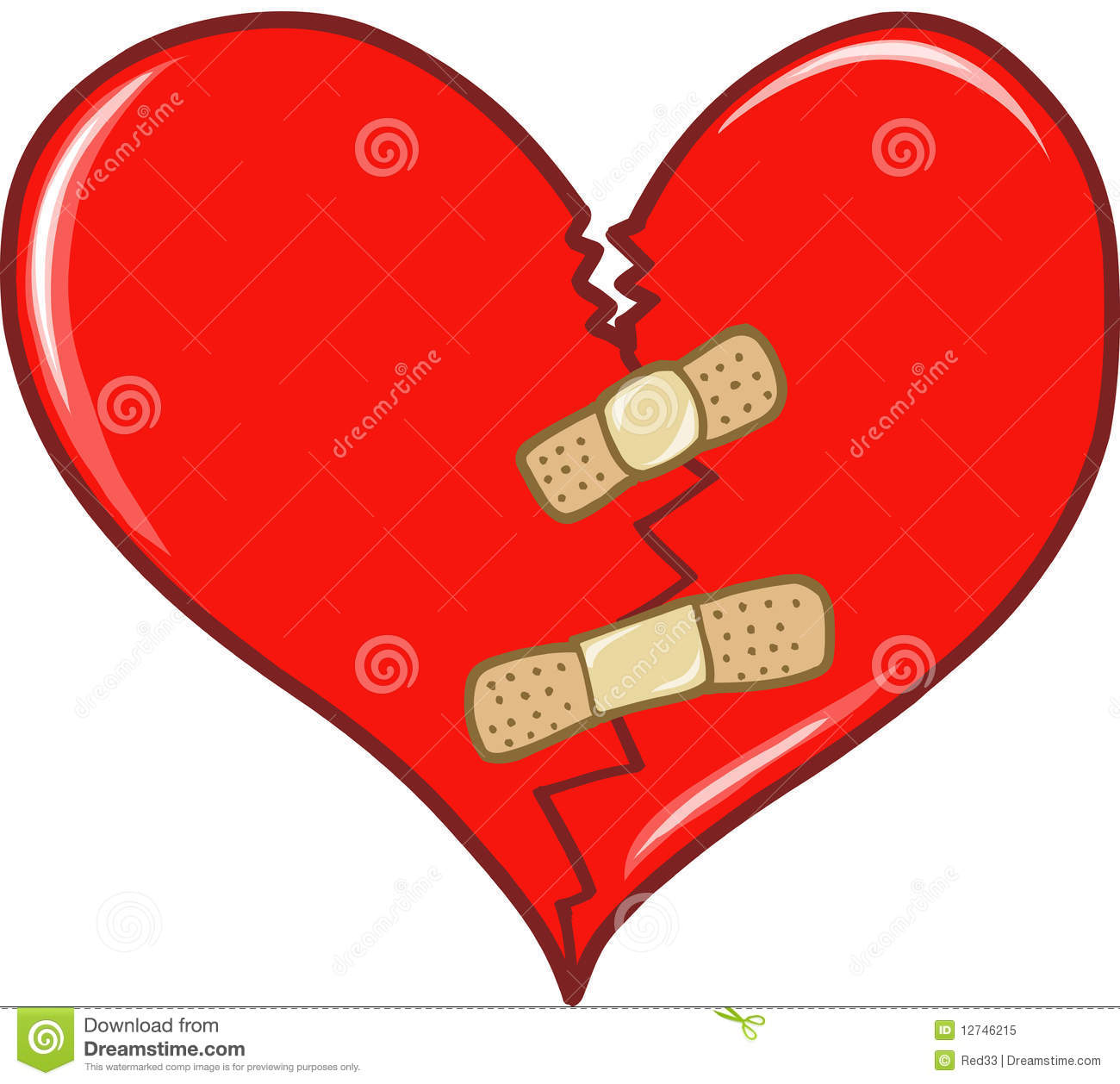 Broken Heart Vector