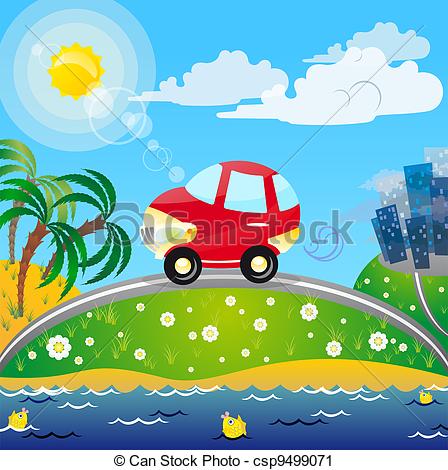 Car Travel Clip Art