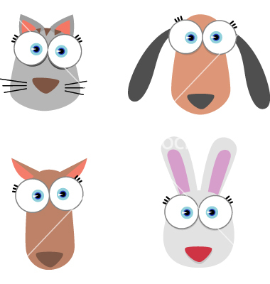 Cartoon Animal Eyes Cartoon Animal Eyes