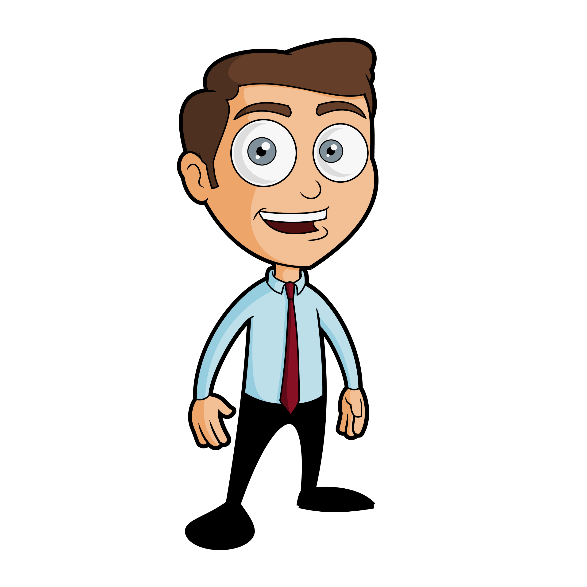 Cartoon Business Man Vector