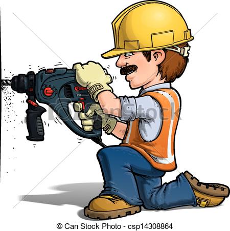 Cartoon Construction Worker Clip Art