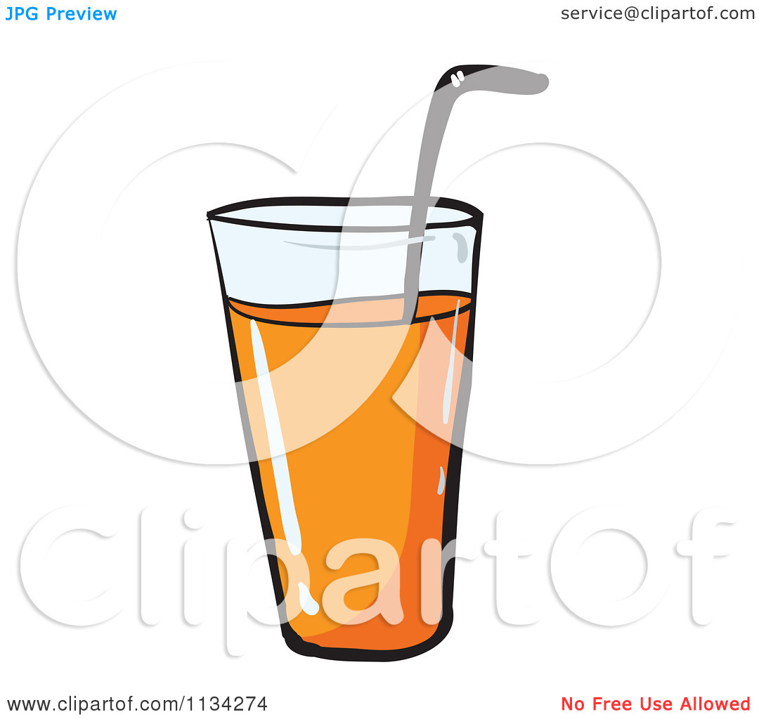 glass of juice cartoon