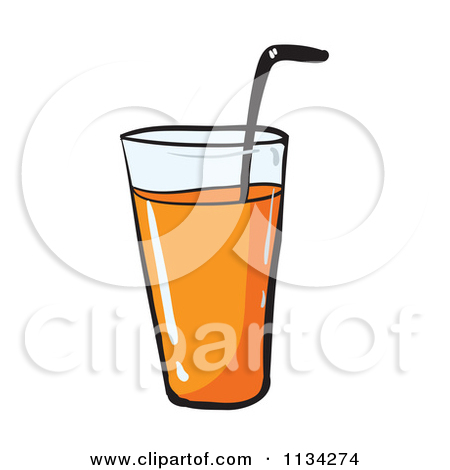 Cartoon Orange Juice