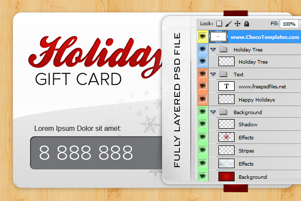 Christmas Gift Card Templates