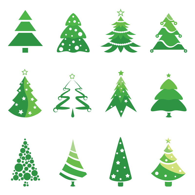 Christmas Tree Clip Art Logo