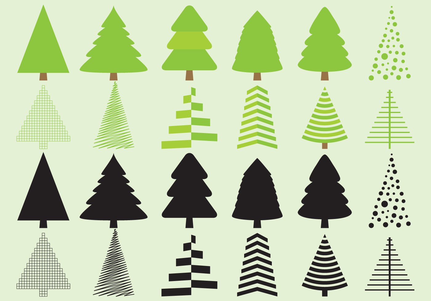 Christmas Tree Silhouette Vector Christmas Tree Silhouette Vector