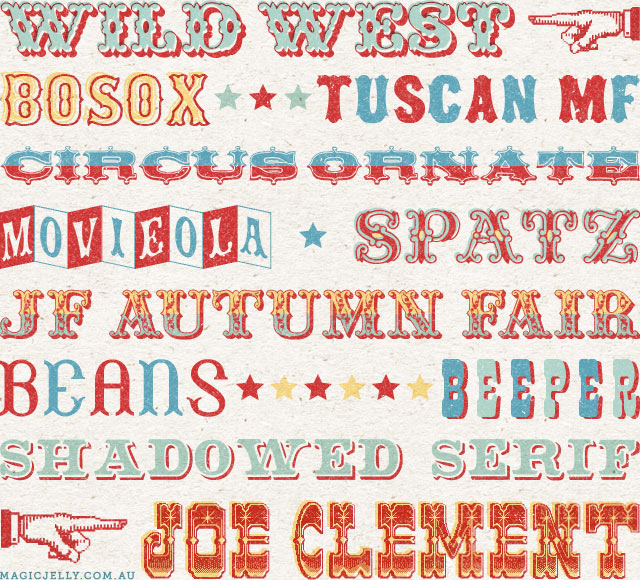 Circus Fonts