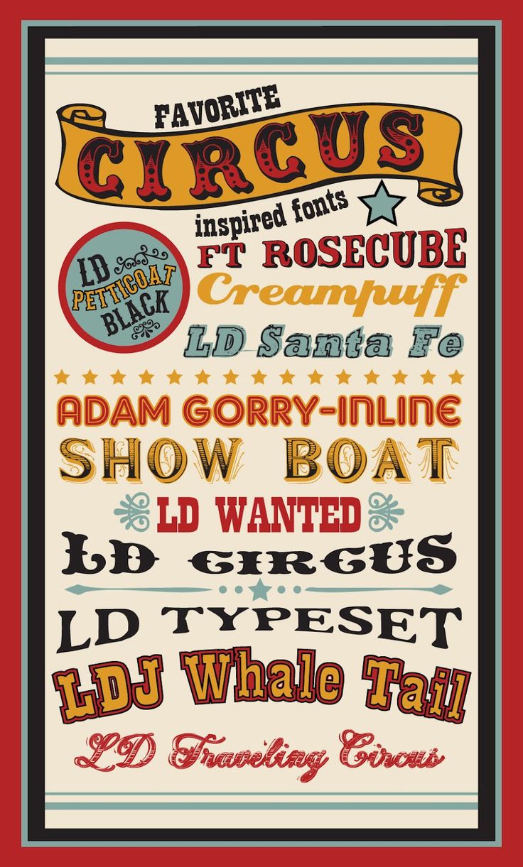 Circus Fonts