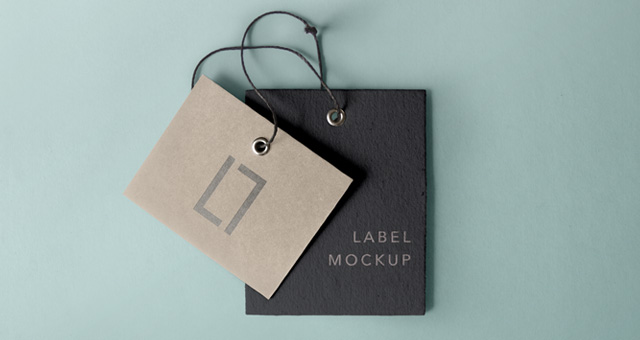 Clothing Label PSD Mockup