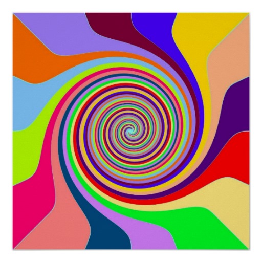 Colorful Rainbow Swirl