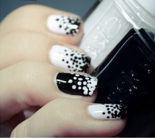 Cool Black and White Nail Designs