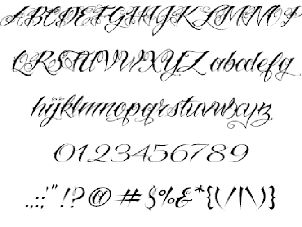 Cool Tattoo Fonts Script