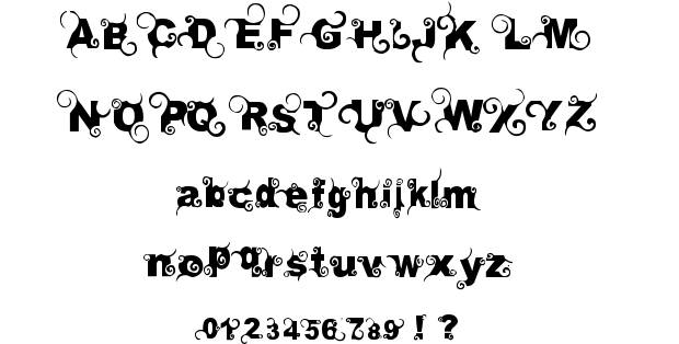 Curly Fonts