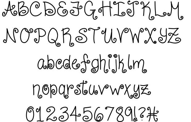 Curly Fonts