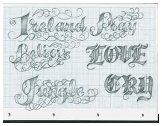 Cursive Tattoo Fonts Generator