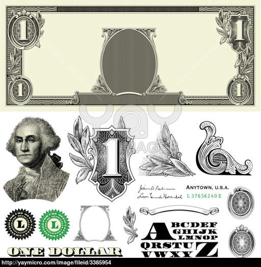 Dollar Bill Vector Dollar Bill Vector