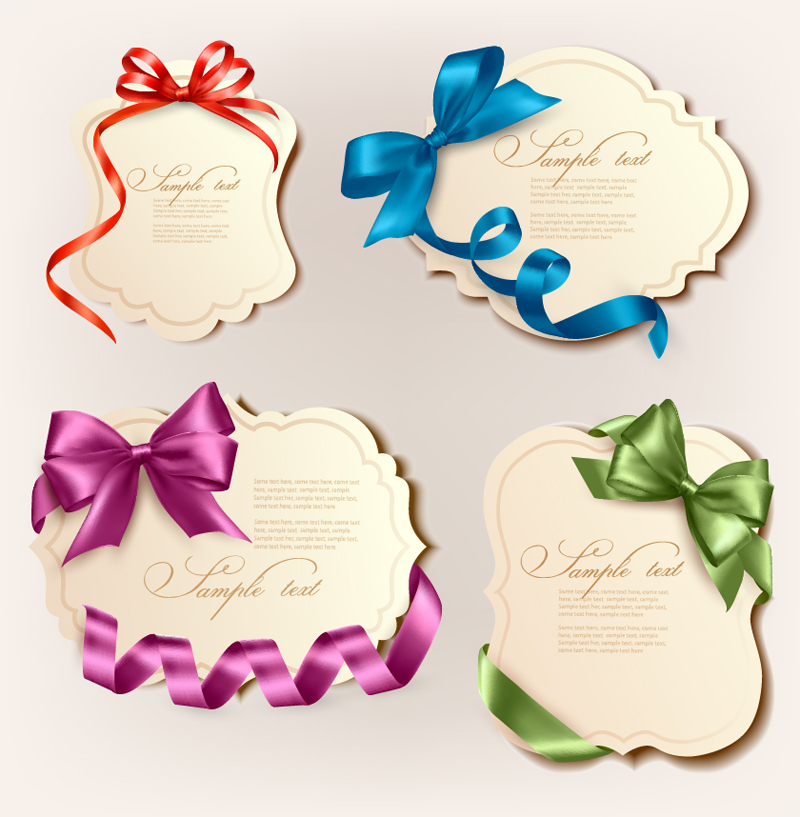 Download Free Vector of Bow with Ribbon