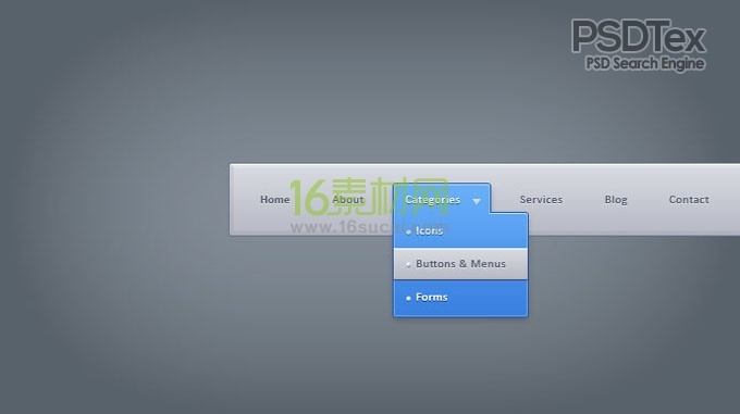 Drop Down Menu PSD Template Free Drop Down Menu PSD Template Free