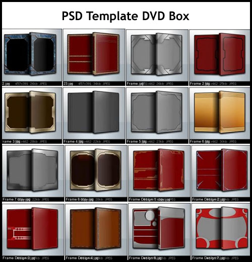 DVD Box PSD Template