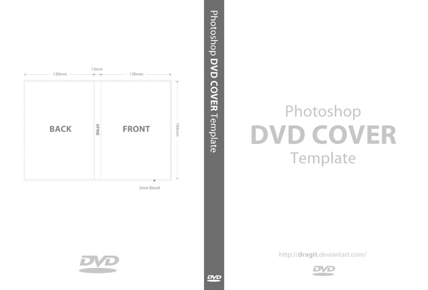 DVD Cover Template Photoshop