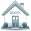 Elementary School Building Icon