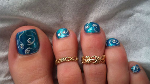 Fall Nail Designs Pedicure