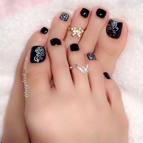 Fall Toe Nail Art Designs