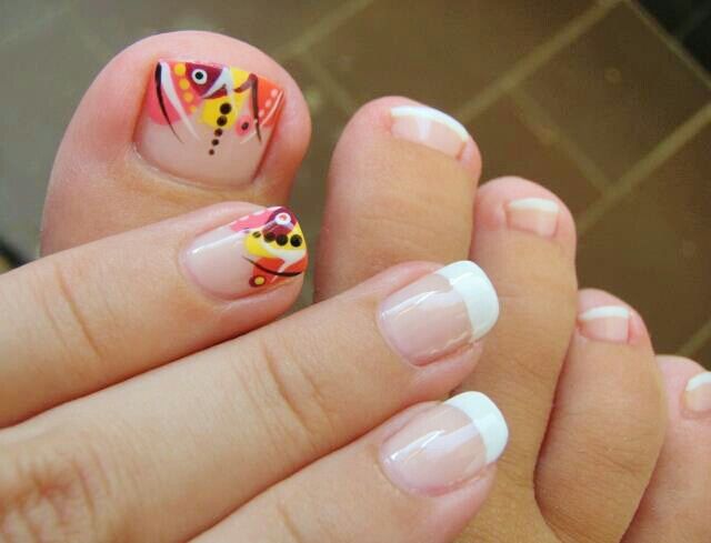 Fall Toe Nail Design